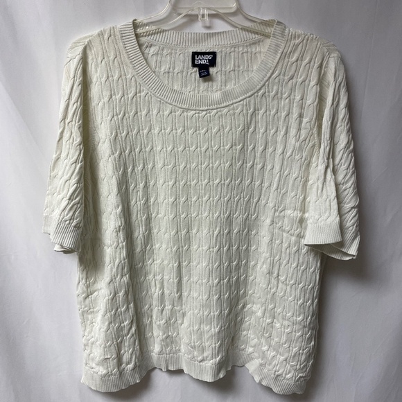 Cotton Modal Cable Knit Pullover Sweater 3X - Picture 1 of 4